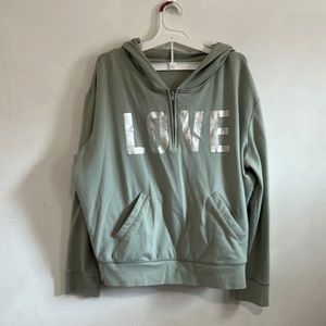 Woman’s Mint green Pullover sweat shirt hoodie size Medium